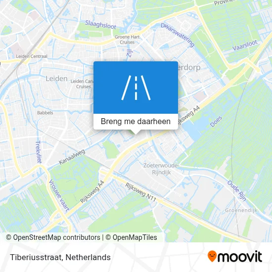 Tiberiusstraat kaart