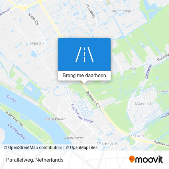 Parallelweg kaart