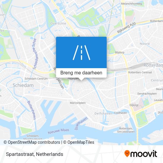 Spartastraat kaart