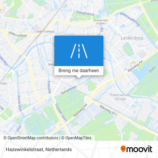 Hazewinkelstraat kaart