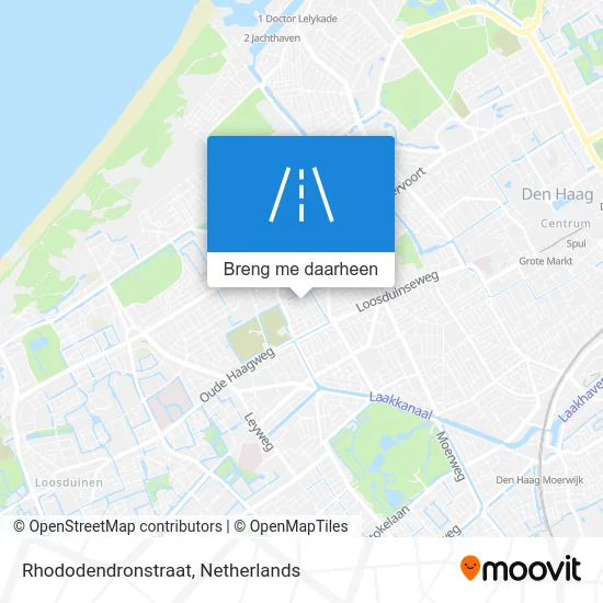 Rhododendronstraat kaart