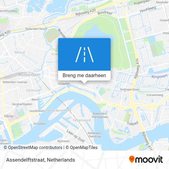 Assendelftstraat kaart