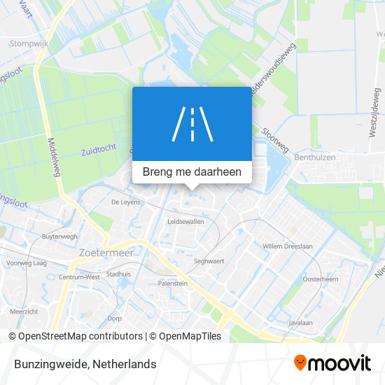 Bunzingweide kaart