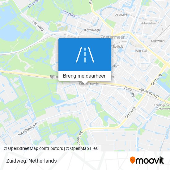 Zuidweg kaart