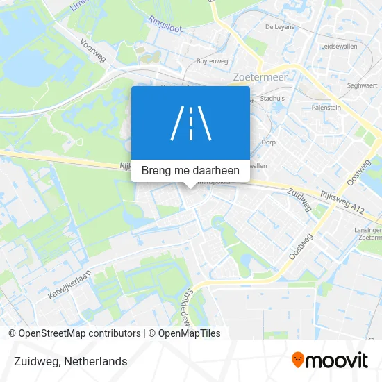 Zuidweg kaart