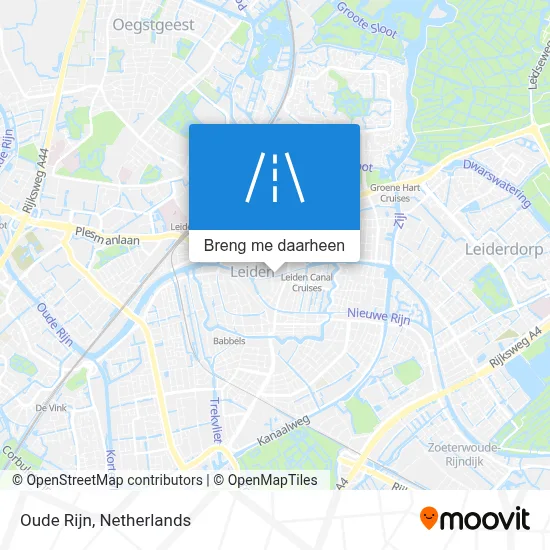 Oude Rijn kaart
