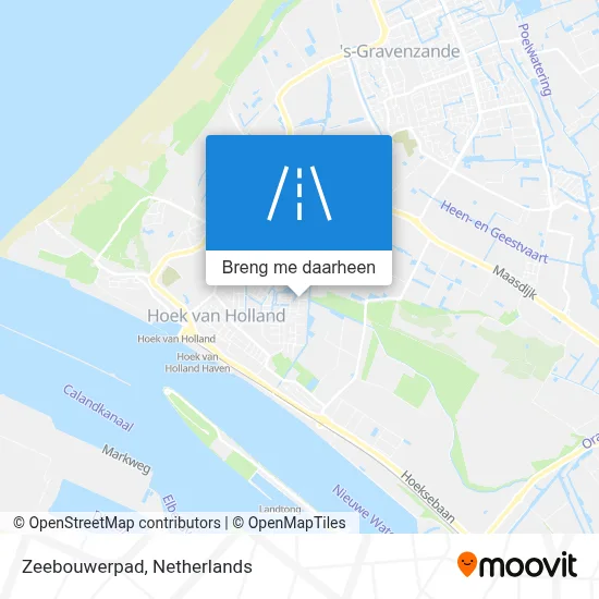 Zeebouwerpad kaart