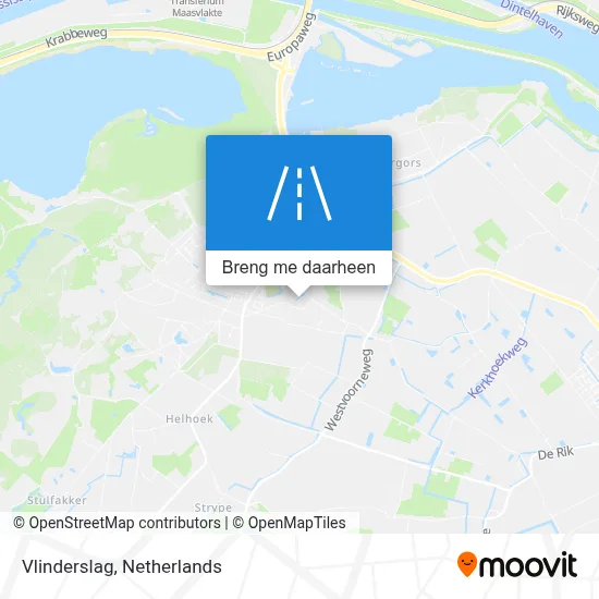 Vlinderslag kaart
