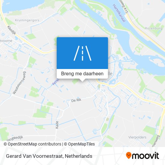 Gerard Van Voornestraat kaart