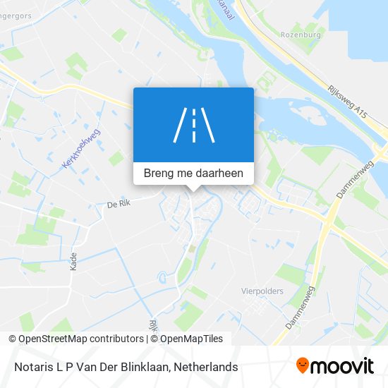 Notaris L P Van Der Blinklaan kaart