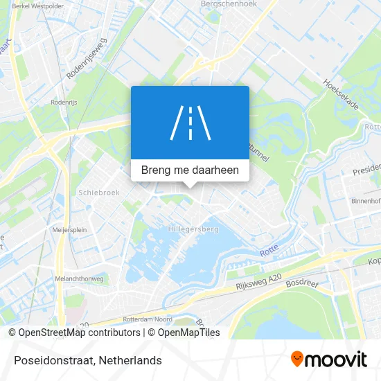 Poseidonstraat kaart