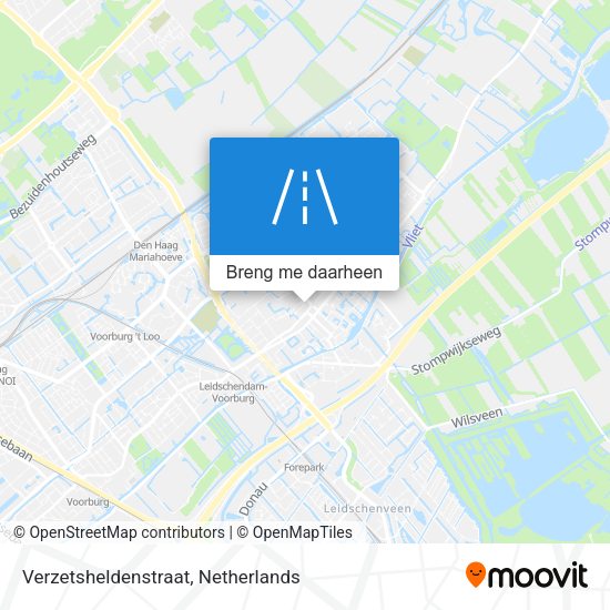 Verzetsheldenstraat kaart