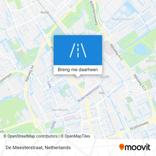 De Meesterstraat kaart