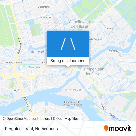 Pergolesistraat kaart