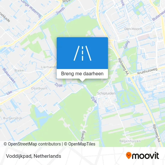 Voddijkpad kaart