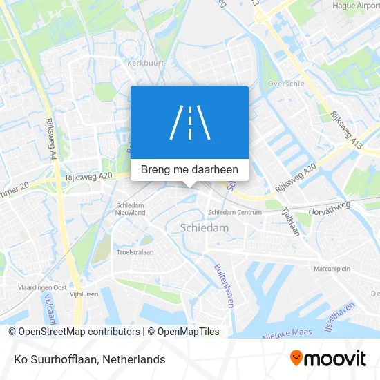 Ko Suurhofflaan kaart