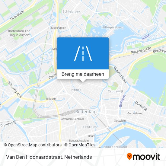 Van Den Hoonaardstraat kaart