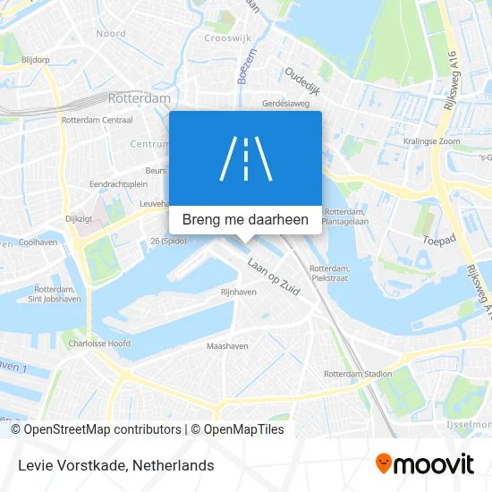 Levie Vorstkade kaart