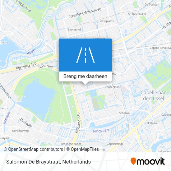 Salomon De Braystraat kaart