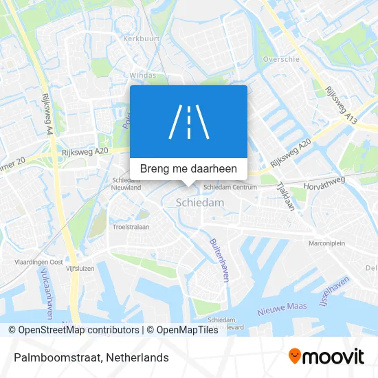 Palmboomstraat kaart