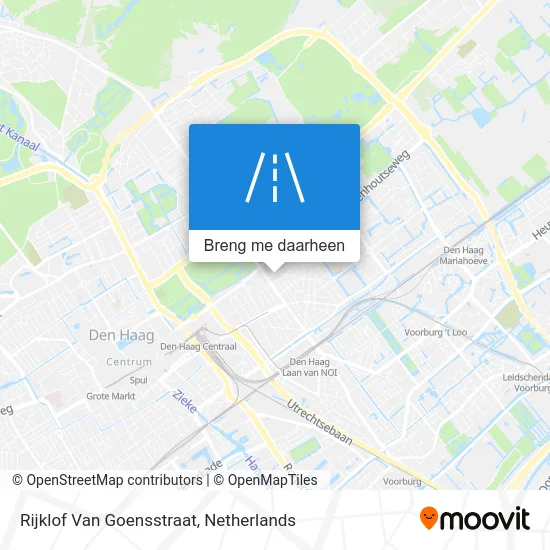 Rijklof Van Goensstraat kaart