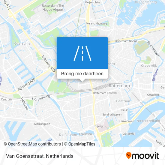 Van Goensstraat kaart