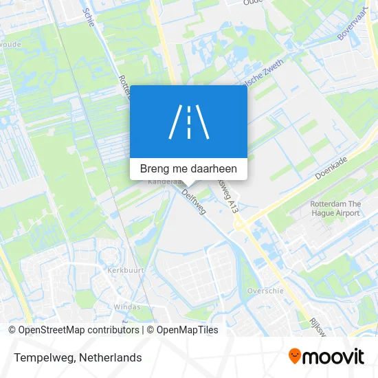 Tempelweg kaart