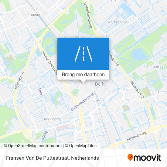 Fransen Van De Puttestraat kaart