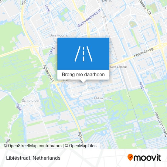 Libiëstraat kaart