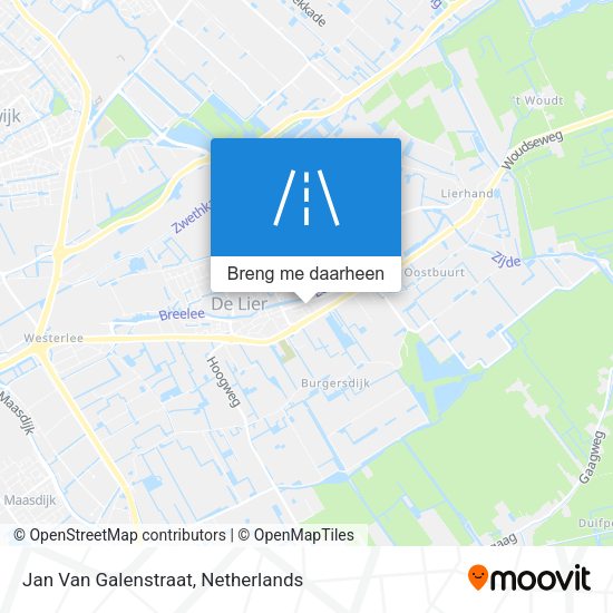 Jan Van Galenstraat kaart