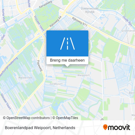 Boerenlandpad Weipoort kaart