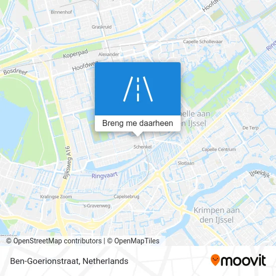 Ben-Goerionstraat kaart