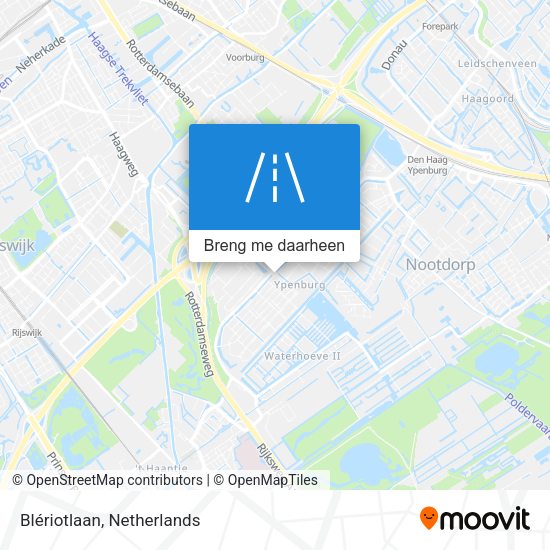 Blériotlaan kaart