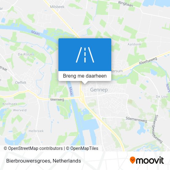 Bierbrouwersgroes kaart