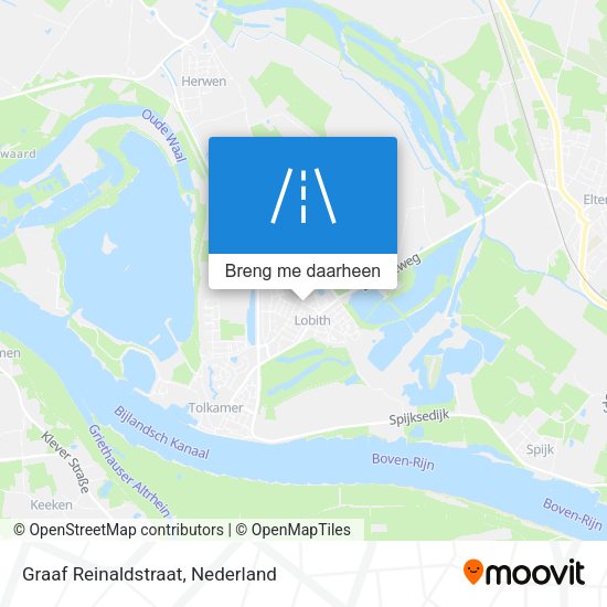 Graaf Reinaldstraat kaart