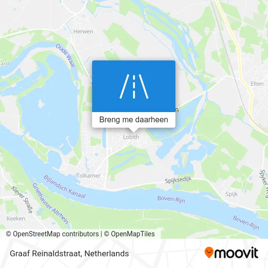 Graaf Reinaldstraat kaart