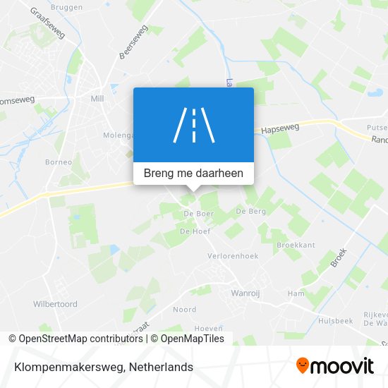 Klompenmakersweg kaart