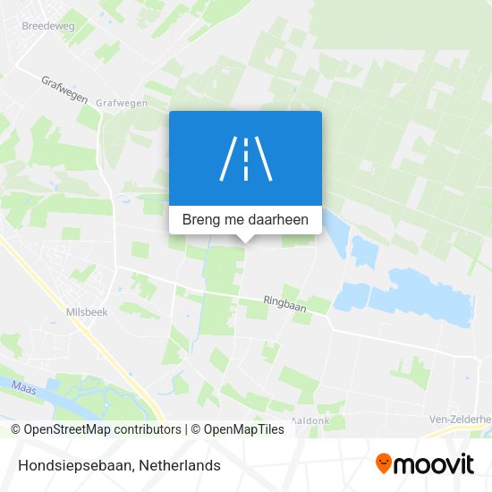 Hondsiepsebaan kaart