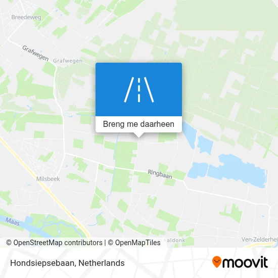 Hondsiepsebaan kaart