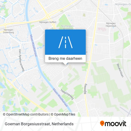 Goeman Borgesiusstraat kaart