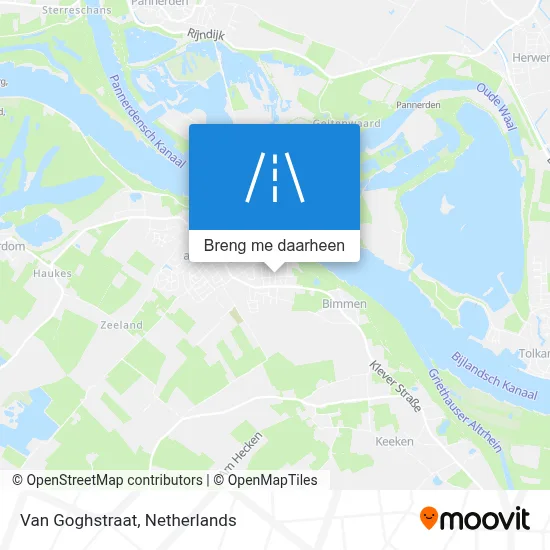Van Goghstraat kaart