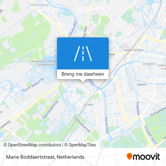 Marie Boddaertstraat kaart