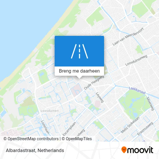 Albardastraat kaart