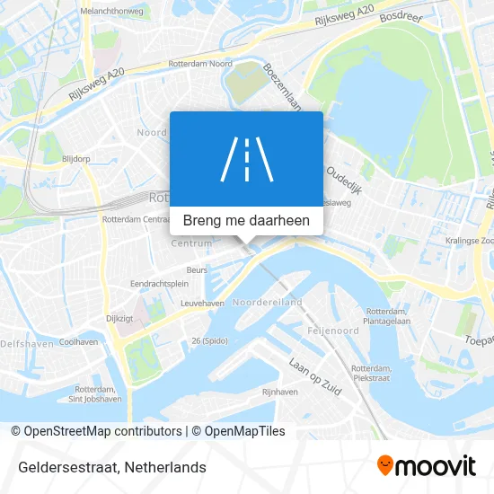 Geldersestraat kaart