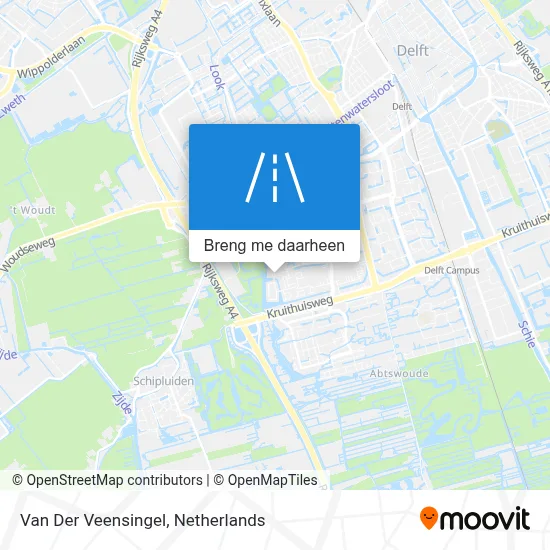 Van Der Veensingel kaart
