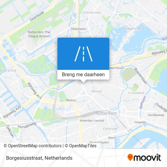 Borgesiusstraat kaart