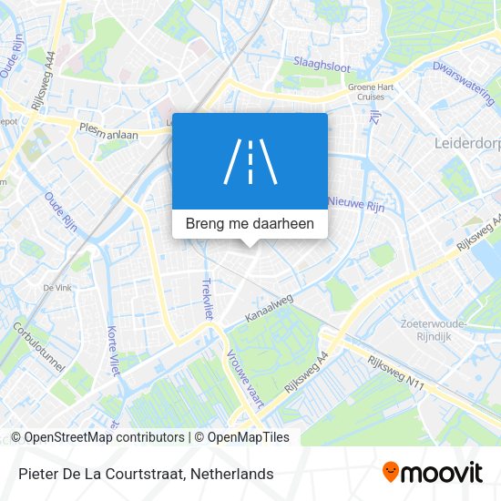 Pieter De La Courtstraat kaart