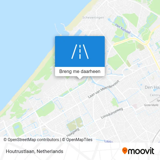 Houtrustlaan kaart