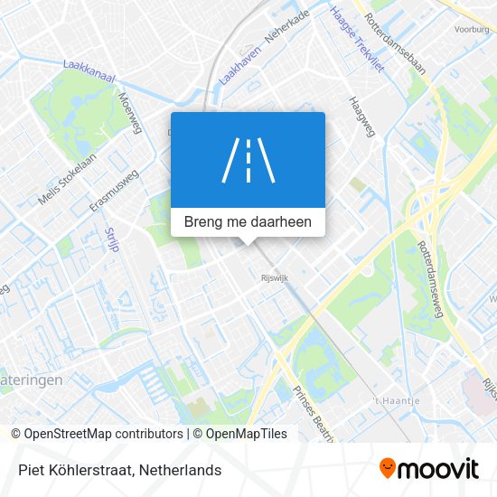 Piet Köhlerstraat kaart