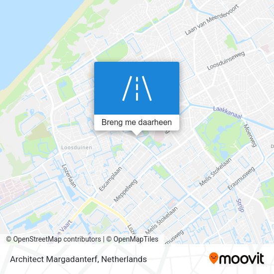 Architect Margadanterf kaart